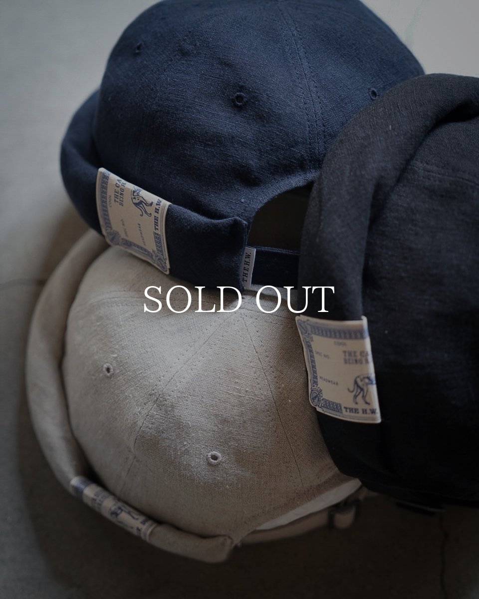 画像23: THE H.W.DOG&CO.  LINEN CANVAS ROLL CAP (23)