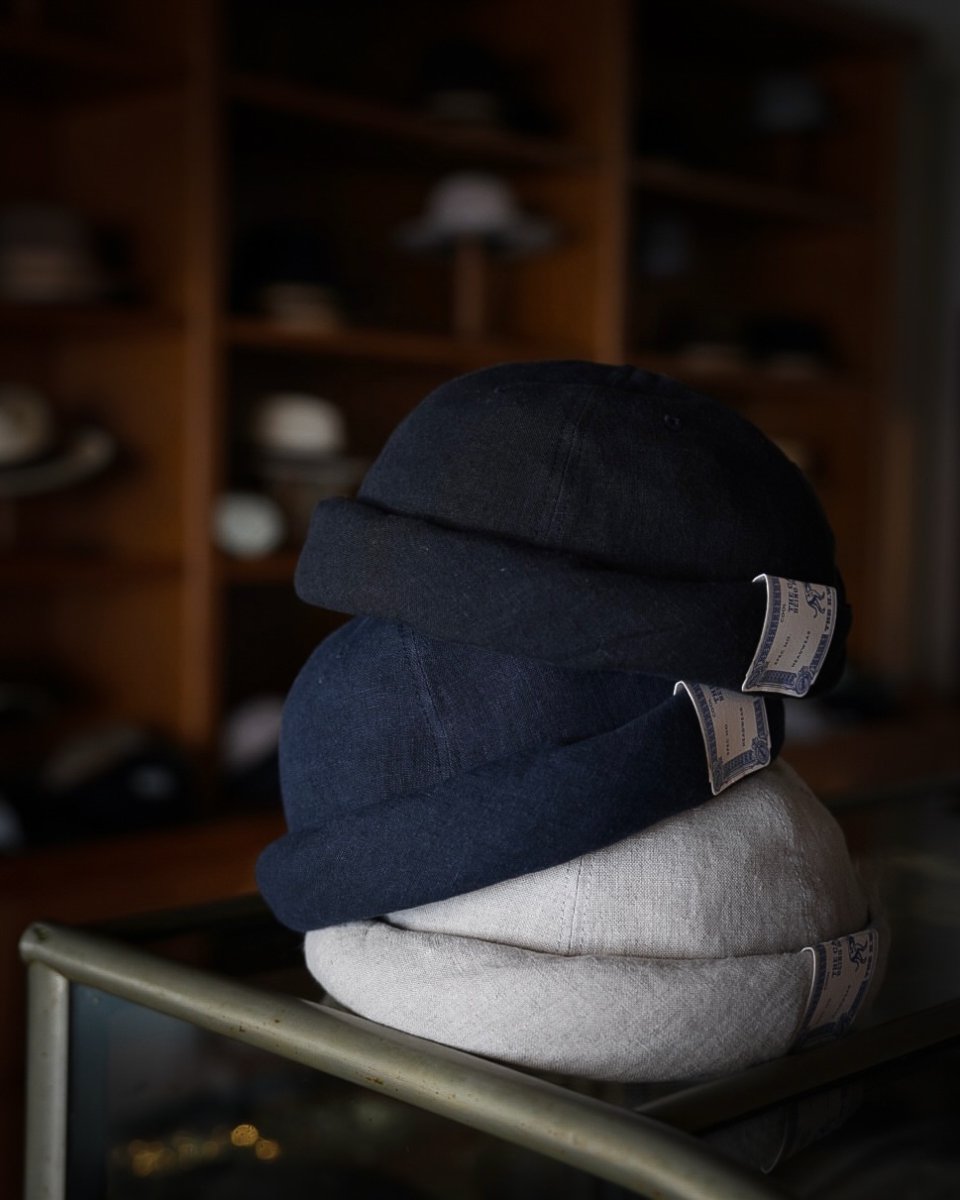 画像23: THE H.W.DOG&CO.  LINEN CANVAS ROLL CAP (23)