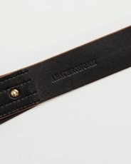 画像2: ANACHRONORM  DOUBLE PIN LEATHER BELT (2)