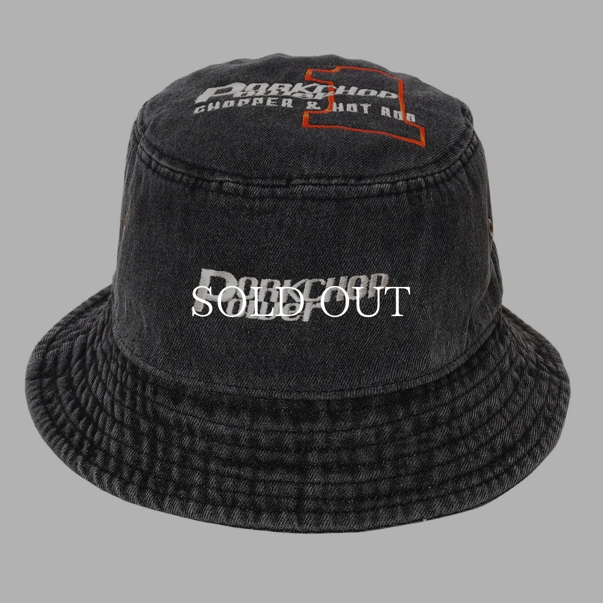画像1: PORKCHOP GARAGE SUPPLY  P POWER DENIM BUCKET HAT (1)