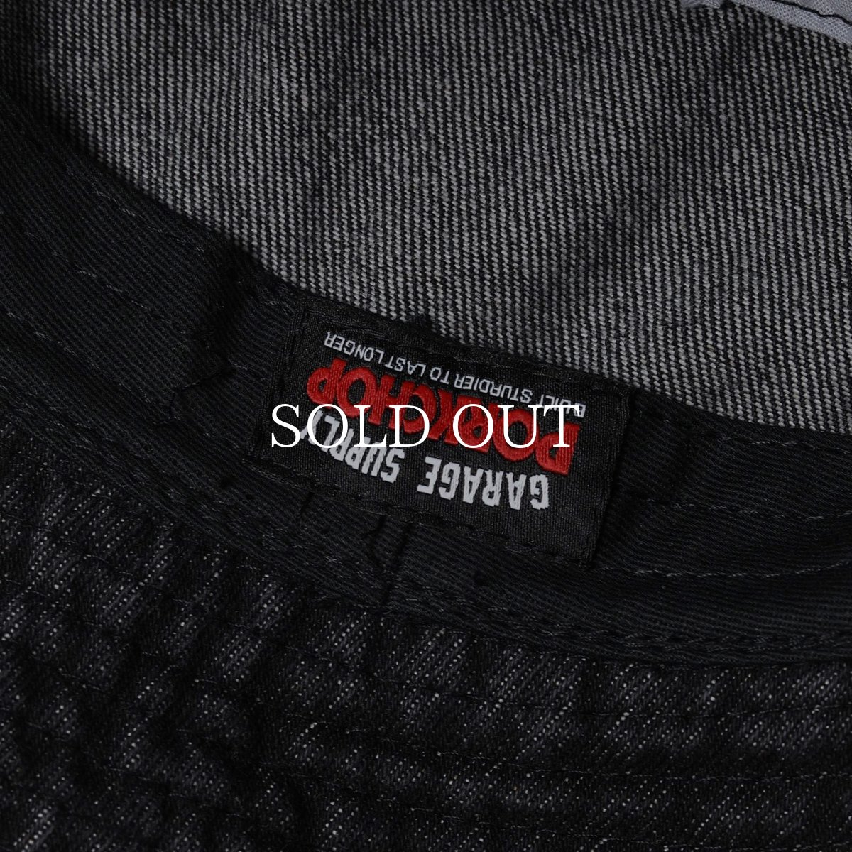 画像8: PORKCHOP GARAGE SUPPLY  P POWER DENIM BUCKET HAT (8)