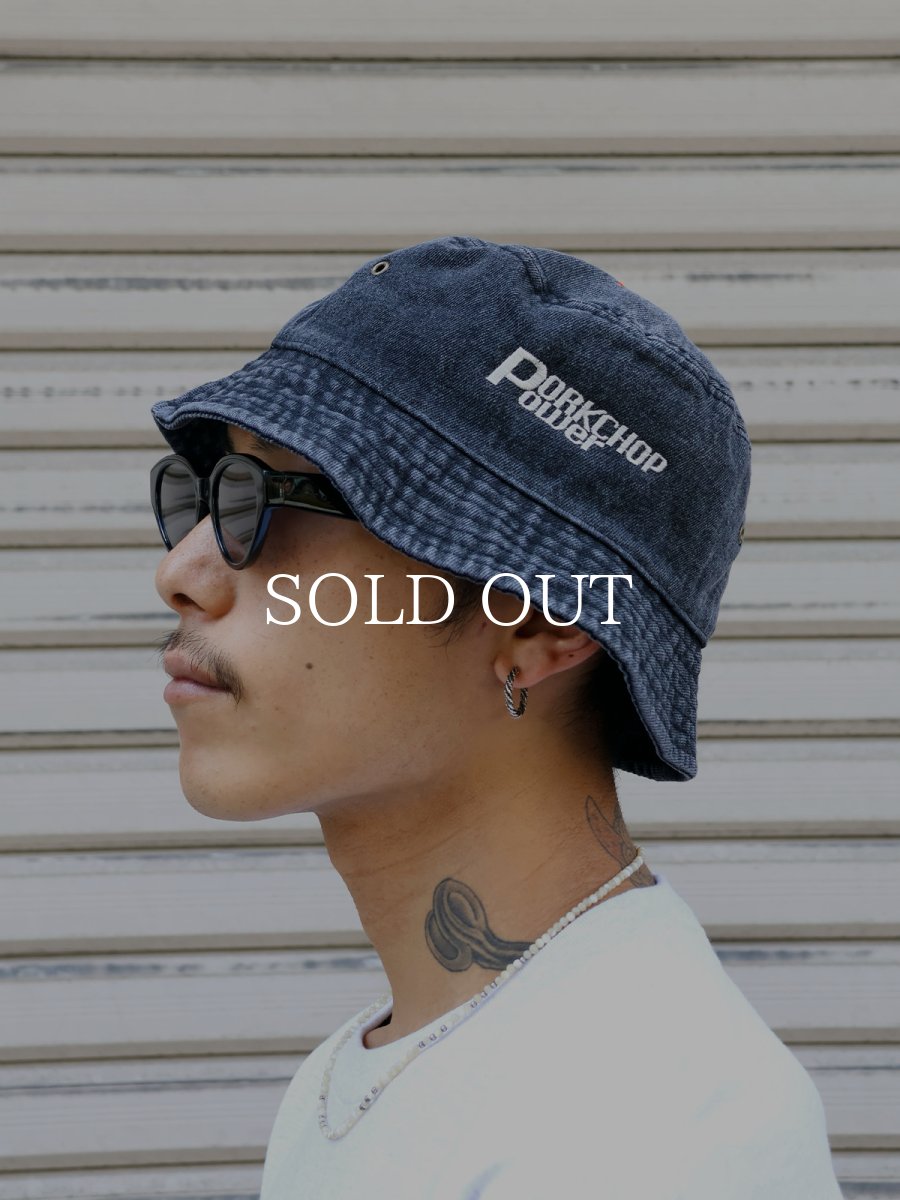 画像5: PORKCHOP GARAGE SUPPLY  P POWER DENIM BUCKET HAT (5)