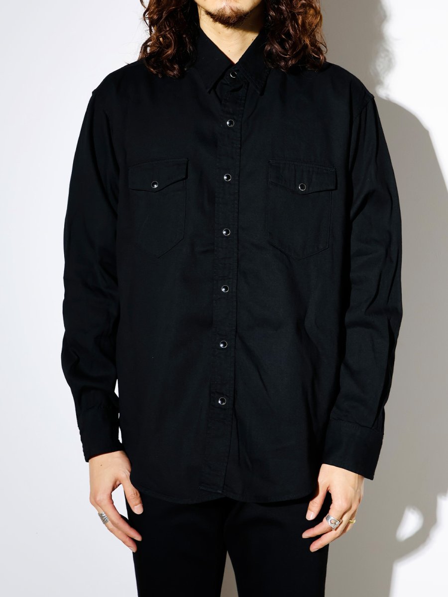 画像3: MINEDENIM  LO.Black Denim Western SH  (3)