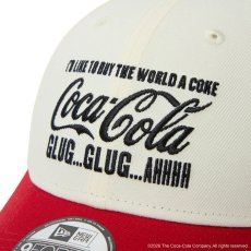 画像8: NEW ERA  9FORTY Coca-Cola コカ・コーラ クロームホワイト/スカーレット (8)