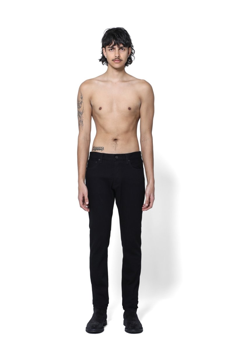 画像9: MINEDENIM  Black STR Denim S.Slim OWS  (9)