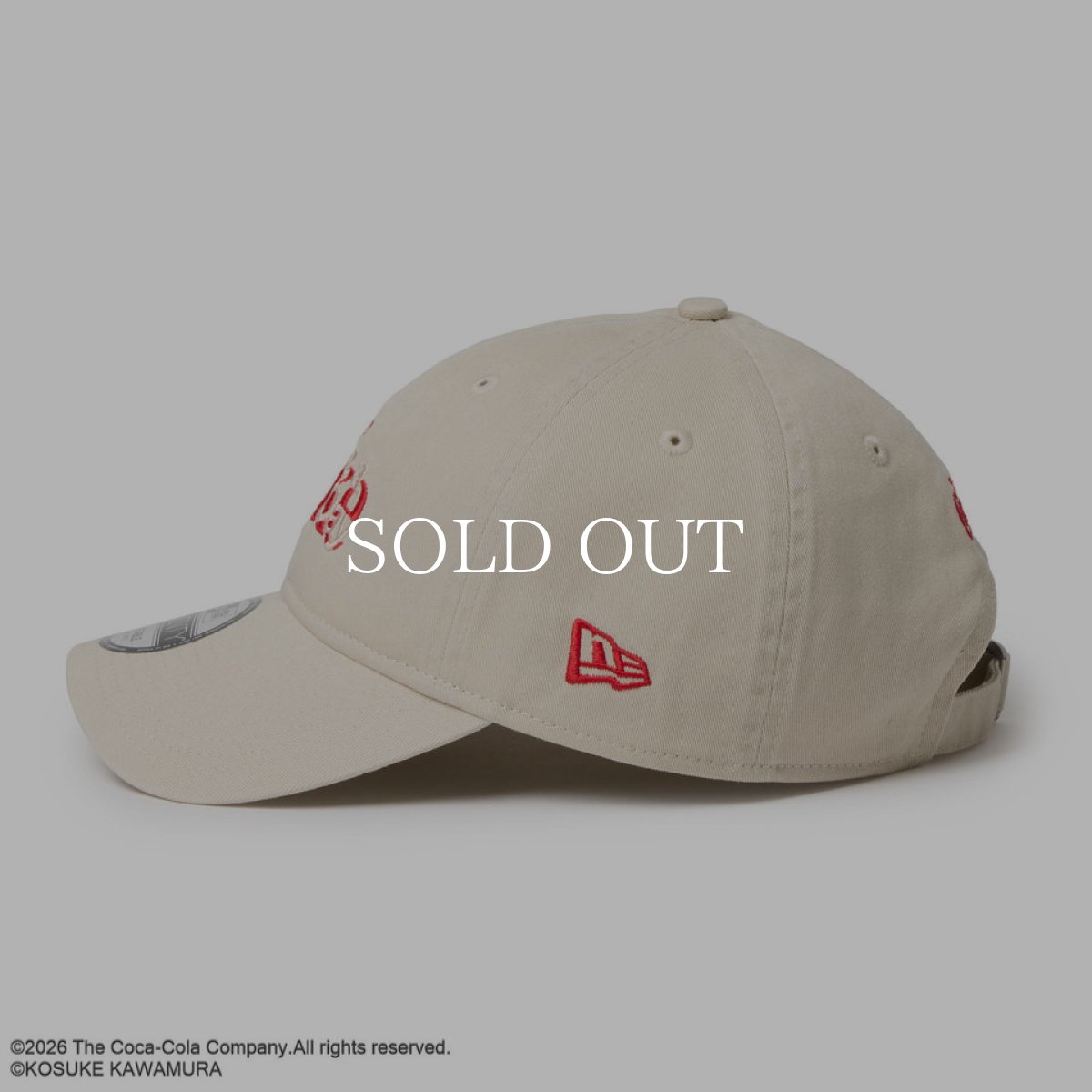 画像2: NEW ERA  9TWENTY Coca-Cola designed by Kosuke Kawamura コカ・コーラ クロームホワイト (2)