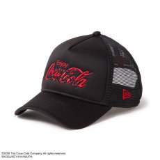 画像1: NEW ERA  9FORTY A-Frame トラッカー Coca-Cola designed by Kosuke Kawamura コカ・コーラ ブラック (1)