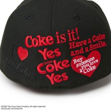 画像10: NEW ERA  59FIFTY Coca-Cola designed by Kosuke Kawamura コカ・コーラ ブラック (10)