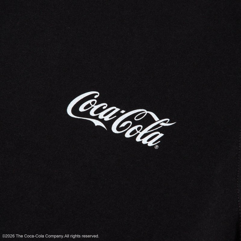 Coca-Cola AAI 1906 ロゴ入り 長袖シャツ NEW ERA 長袖 ウォッシュド コットン Tシャツ Coca-Cola コカ・コーラ