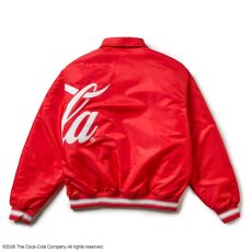 画像3: NEW ERA  ナイロン バーシティジャケット Coca-Cola コカ・コーラ スカーレット (3)