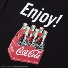 画像7: NEW ERA  長袖 ウォッシュド コットン Tシャツ Coca-Cola コカ・コーラ ブラック (7)