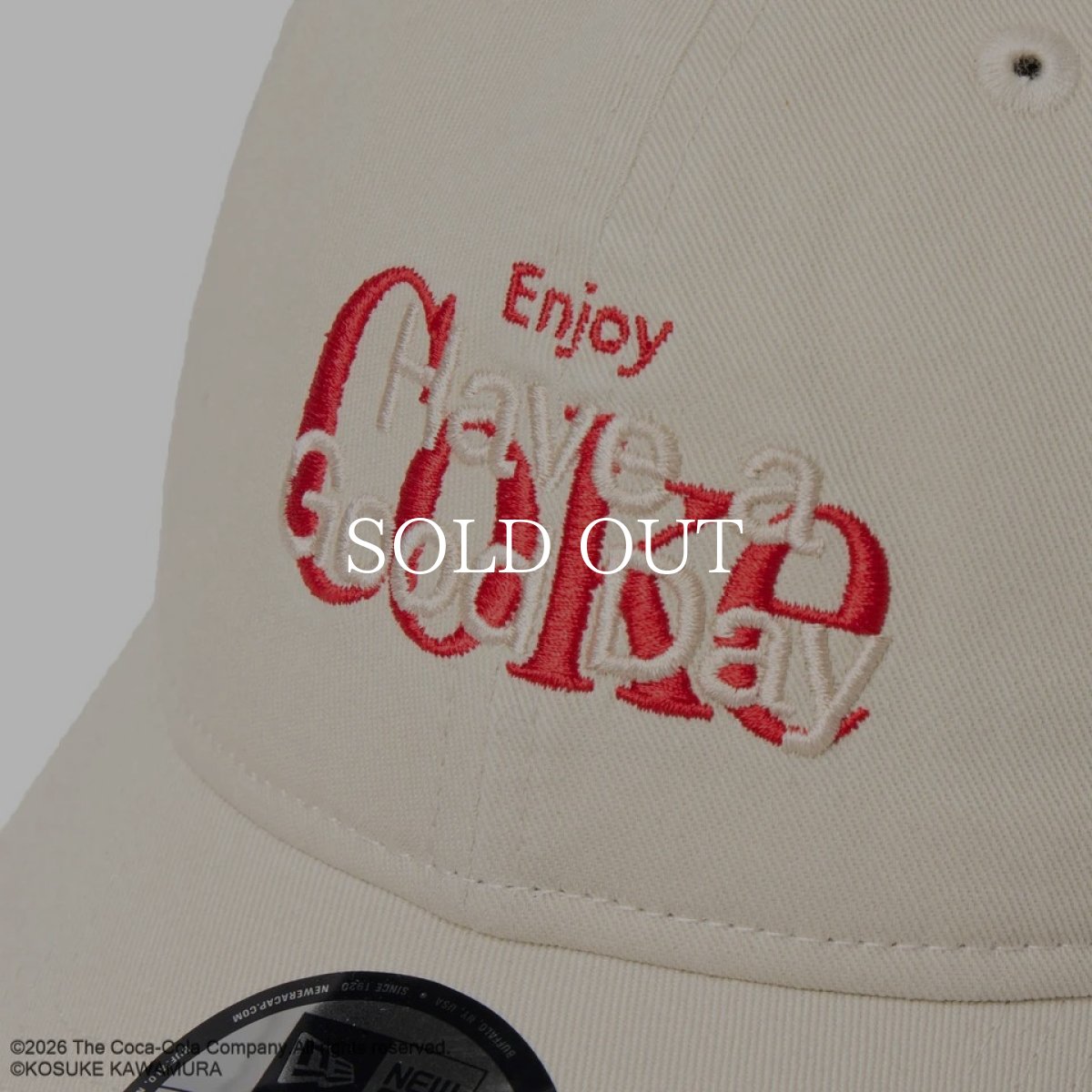 画像8: NEW ERA  9TWENTY Coca-Cola designed by Kosuke Kawamura コカ・コーラ クロームホワイト (8)