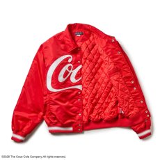 画像2: NEW ERA  ナイロン バーシティジャケット Coca-Cola コカ・コーラ スカーレット (2)