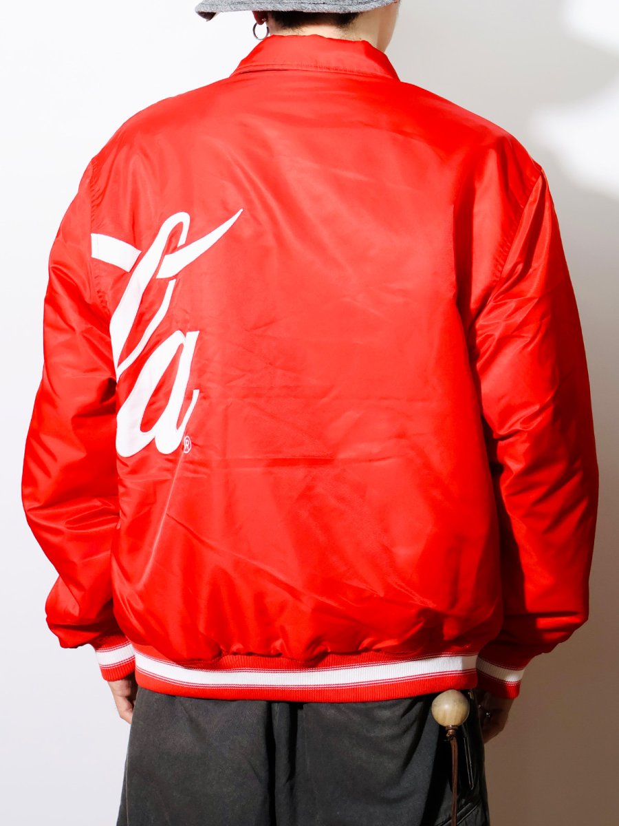 画像5: NEW ERA  ナイロン バーシティジャケット Coca-Cola コカ・コーラ スカーレット (5)