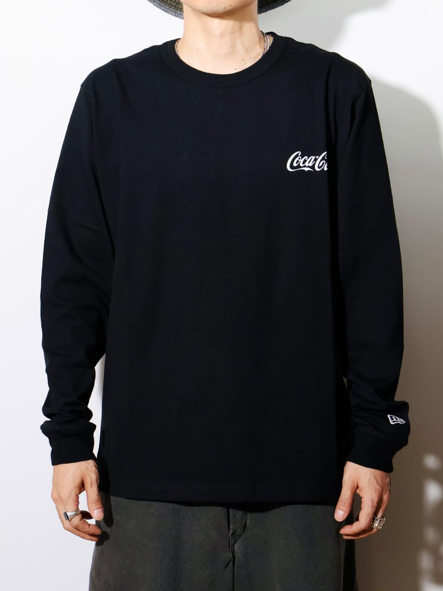画像4: NEW ERA  長袖 ウォッシュド コットン Tシャツ Coca-Cola コカ・コーラ ブラック (4)