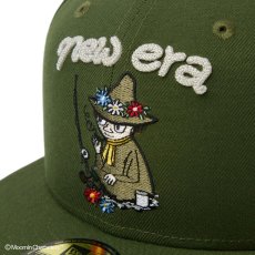 画像3: NEW ERA  59FIFTY Moomin スナフキン チャーム ライフルグリーン (3)