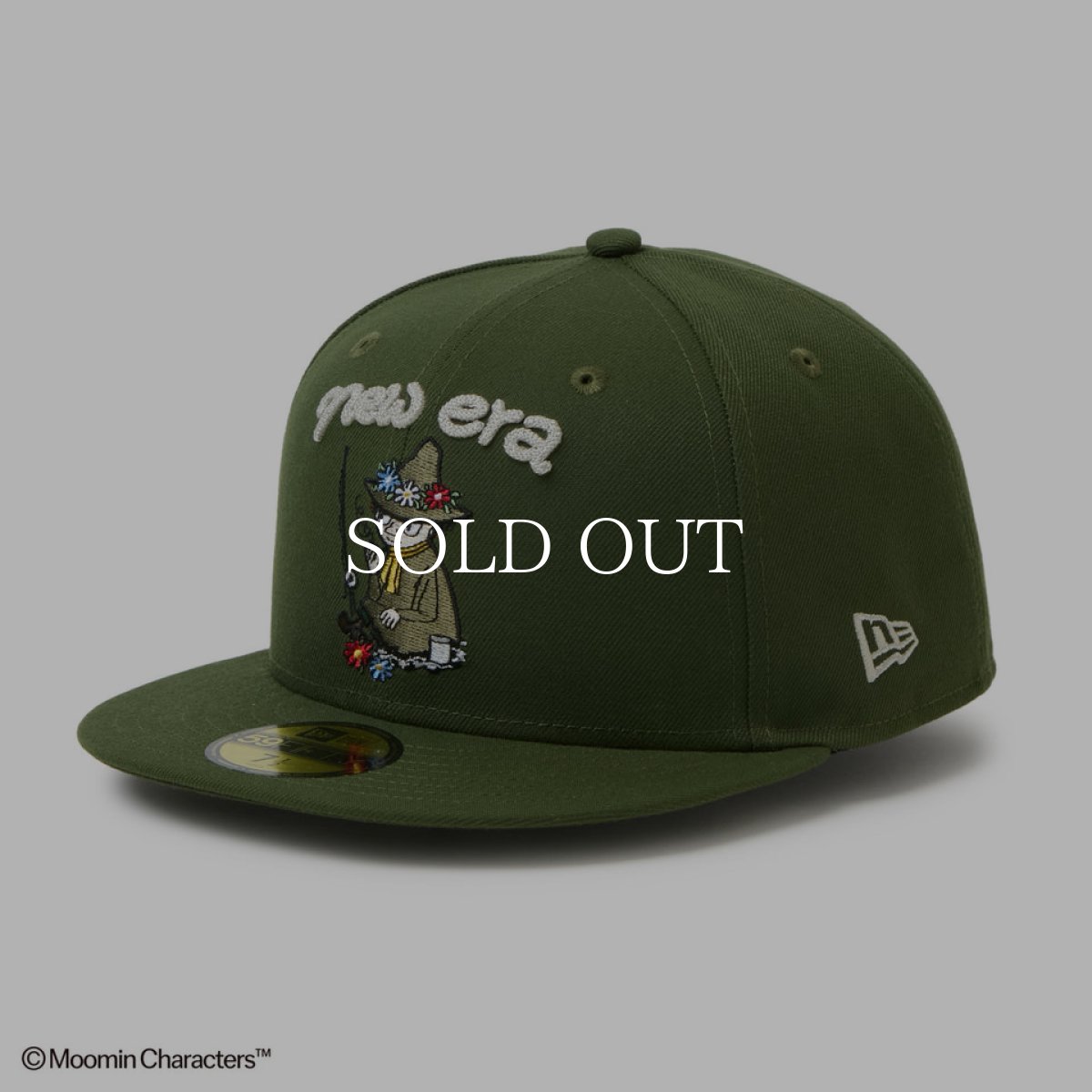 画像2: NEW ERA  59FIFTY Moomin スナフキン チャーム ライフルグリーン (2)