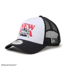 画像1: NEW ERA  9FORTY A-Frame トラッカー Moomin Music ホワイト/ネイビー (1)