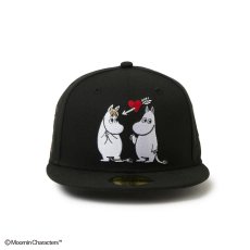 画像2: NEW ERA  59FIFTY Moomin キャラAll Over ブラック (2)