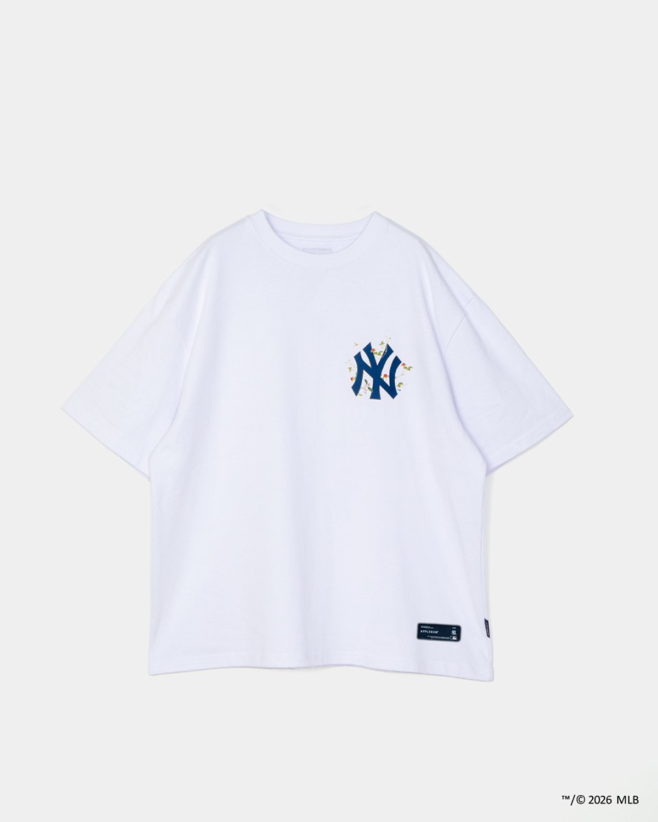 画像1: APPLEBUM  “NY Yankees” Leaf Logo T-shirt (1)