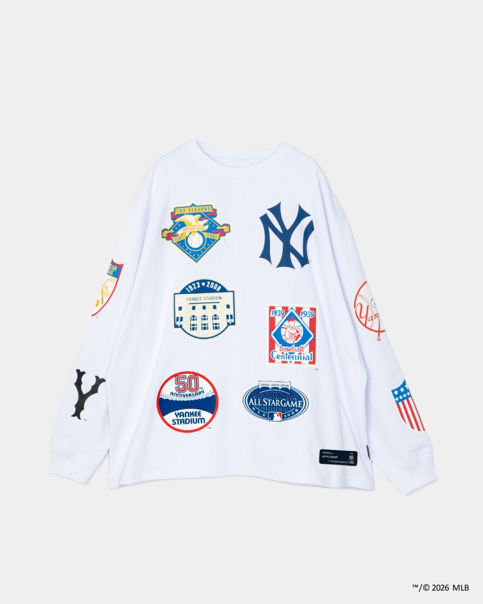 画像1: APPLEBUM "New York Yankees" Wappen L/S T-shirt (1)