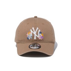 画像7: NEW ERA  9TWENTY Flower ニューヨーク・ヤンキース カーキ (7)