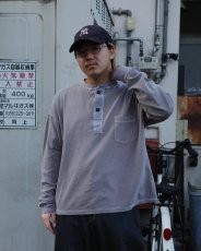 画像16: ANACHRONORM  PIGMENT THERMAL HENLEY NECK L/S T-S (16)