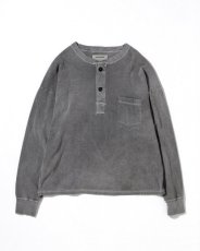 画像1: ANACHRONORM  PIGMENT THERMAL HENLEY NECK L/S T-S (1)