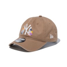 画像1: NEW ERA  9TWENTY Flower ニューヨーク・ヤンキース カーキ (1)