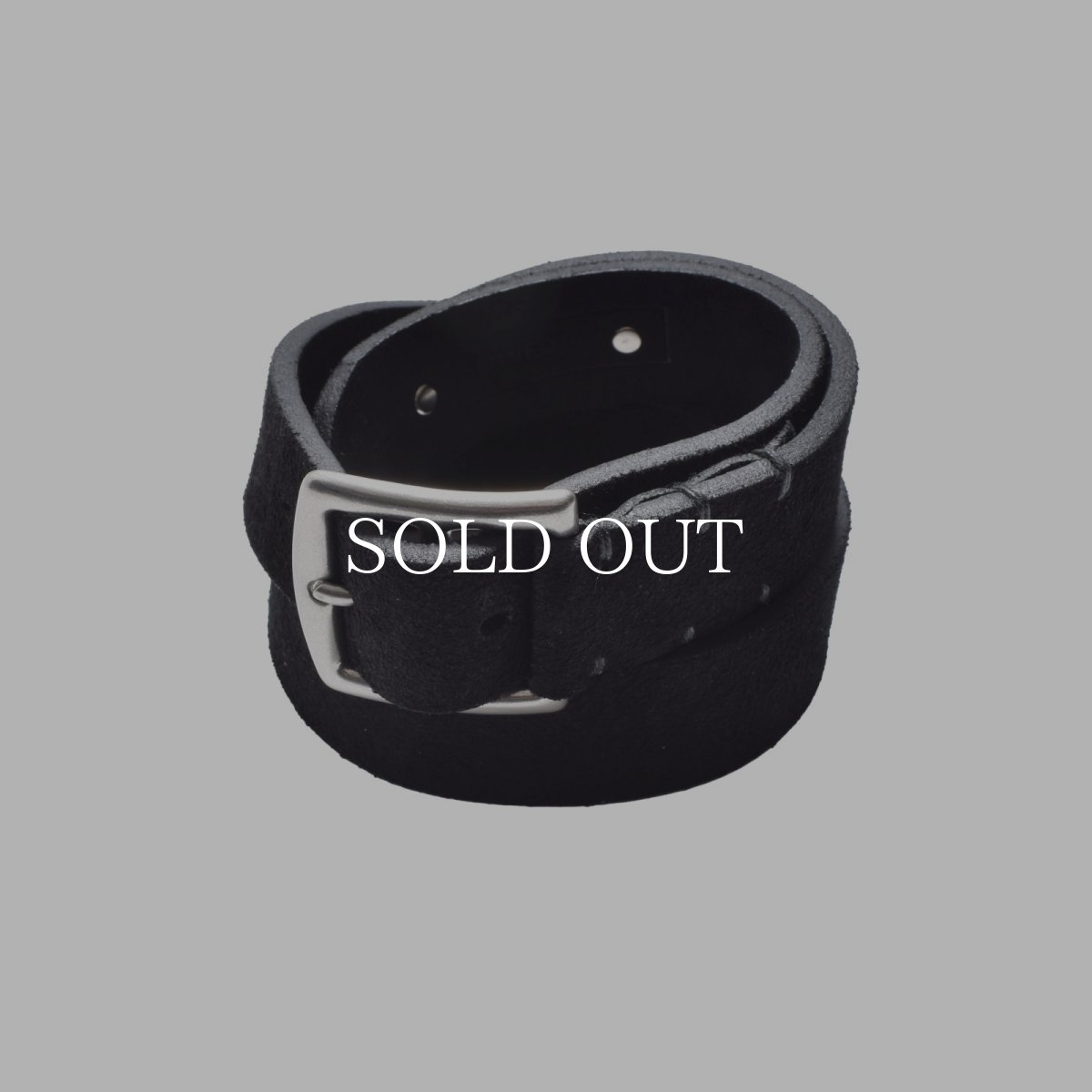 画像1: MINEDENIM  Thick Velour Blade-tip Studs Belt (1)
