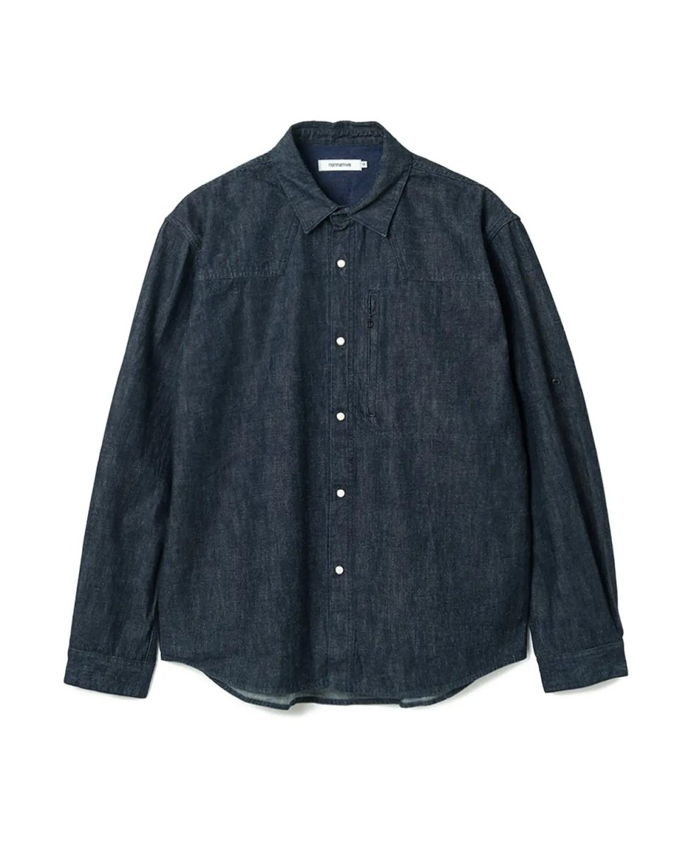 画像1: nonnative  RANCHER L/S SHIRT COTTON 11oz DENIM OW (1)