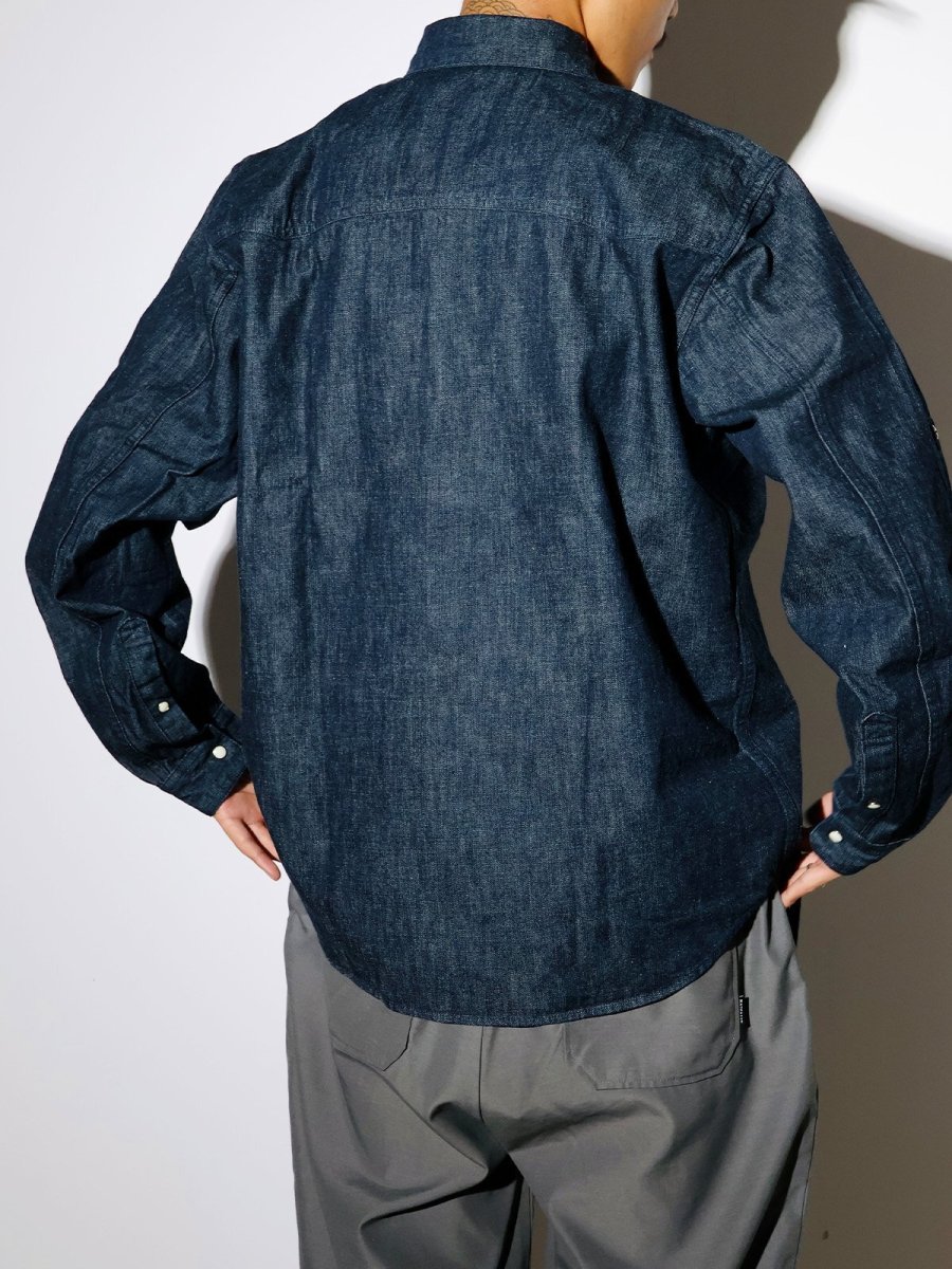 画像3: nonnative  RANCHER L/S SHIRT COTTON 11oz DENIM OW (3)