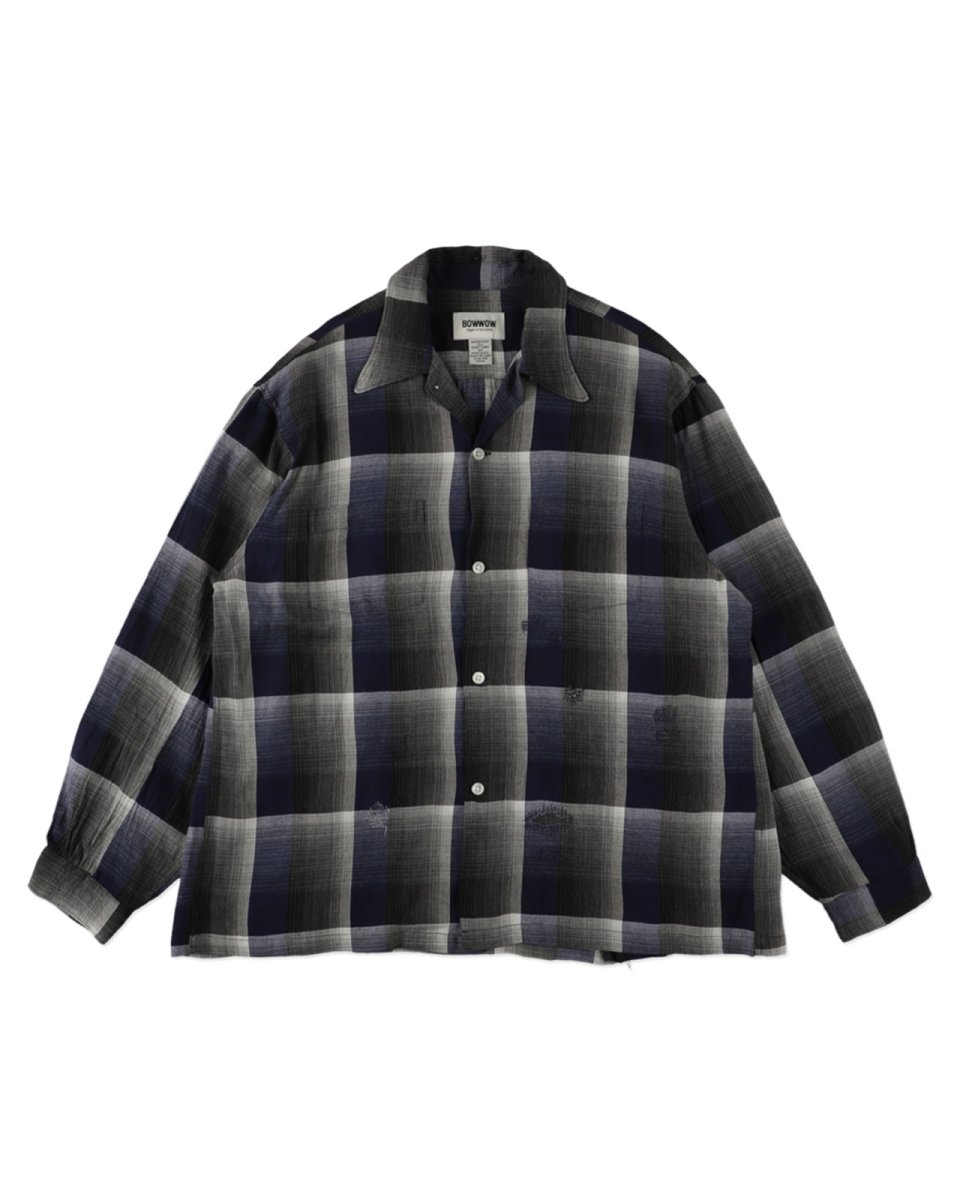 画像1: BOW WOW  CHECK RAYON SHIRT (1)