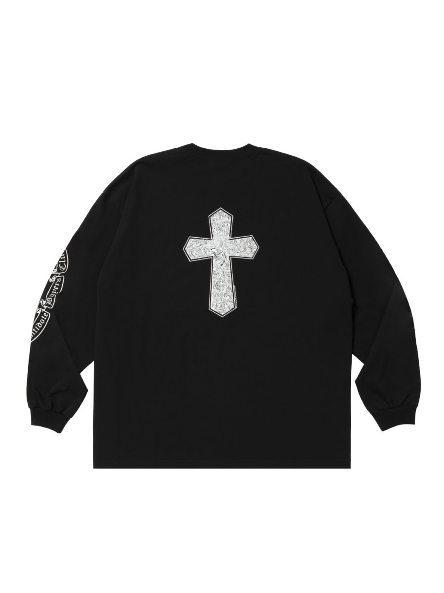 画像2: ANTIDOTE BUYERS CLUB   Pima Cotton L/S Tee (Leaf Skull) (2)
