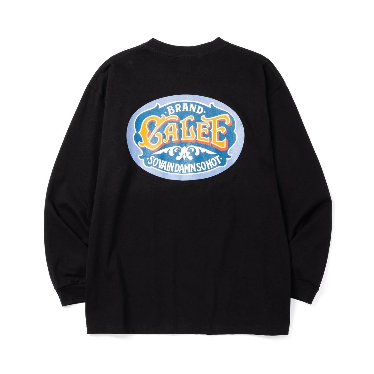 画像2: CALEE  VINTAGE TYPE SIGNBOARD L/S TEE ＜NATURALLY PAINT DESIGN＞ (2)