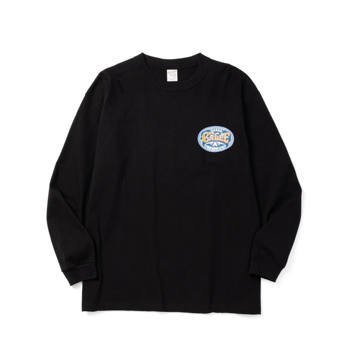 画像1: CALEE  VINTAGE TYPE SIGNBOARD L/S TEE ＜NATURALLY PAINT DESIGN＞ (1)