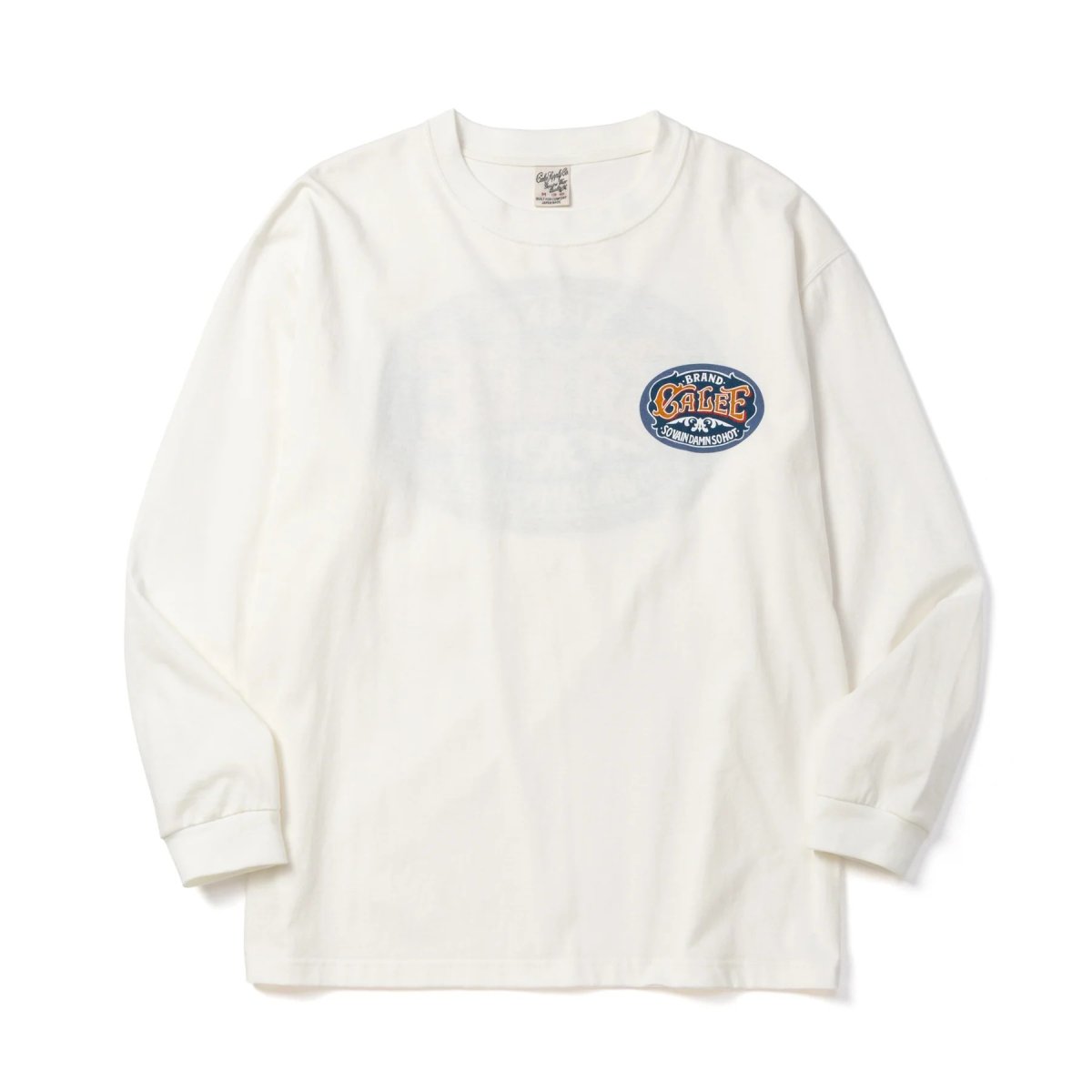 画像5: CALEE  VINTAGE TYPE SIGNBOARD L/S TEE ＜NATURALLY PAINT DESIGN＞ (5)