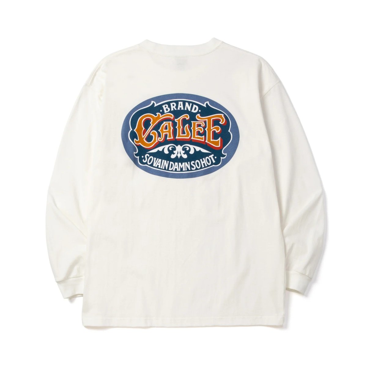 画像6: CALEE  VINTAGE TYPE SIGNBOARD L/S TEE ＜NATURALLY PAINT DESIGN＞ (6)