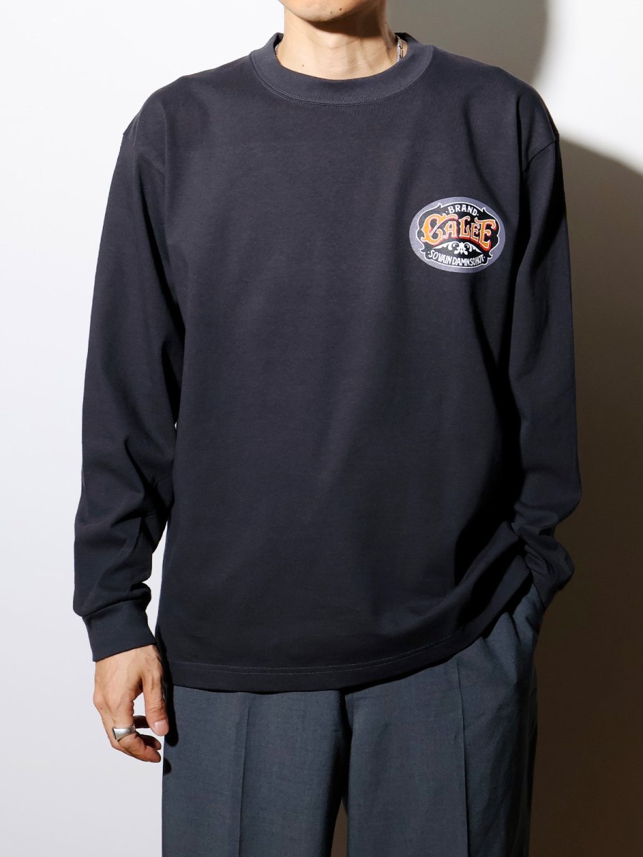 画像3: CALEE  VINTAGE TYPE SIGNBOARD L/S TEE ＜NATURALLY PAINT DESIGN＞ (3)