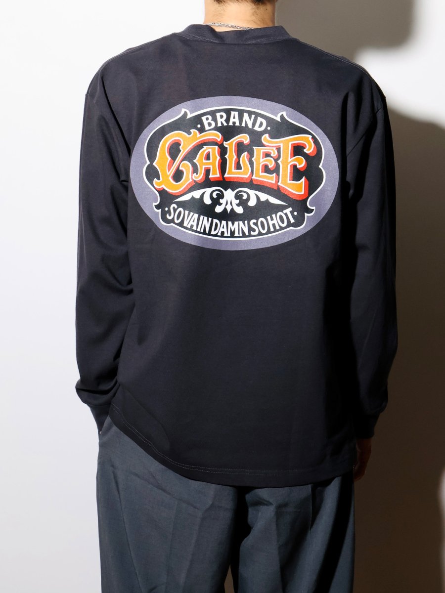画像4: CALEE  VINTAGE TYPE SIGNBOARD L/S TEE ＜NATURALLY PAINT DESIGN＞ (4)