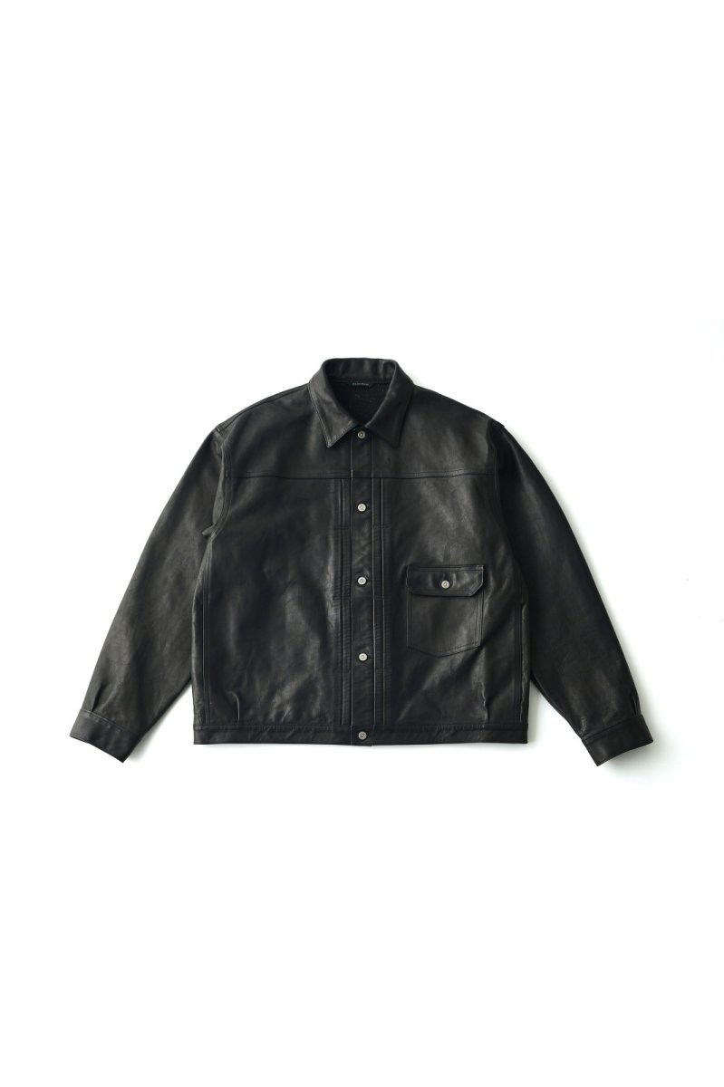 画像1: OLD JOE   PATINA HORSE-HIDE RIVETED JACKET (1)