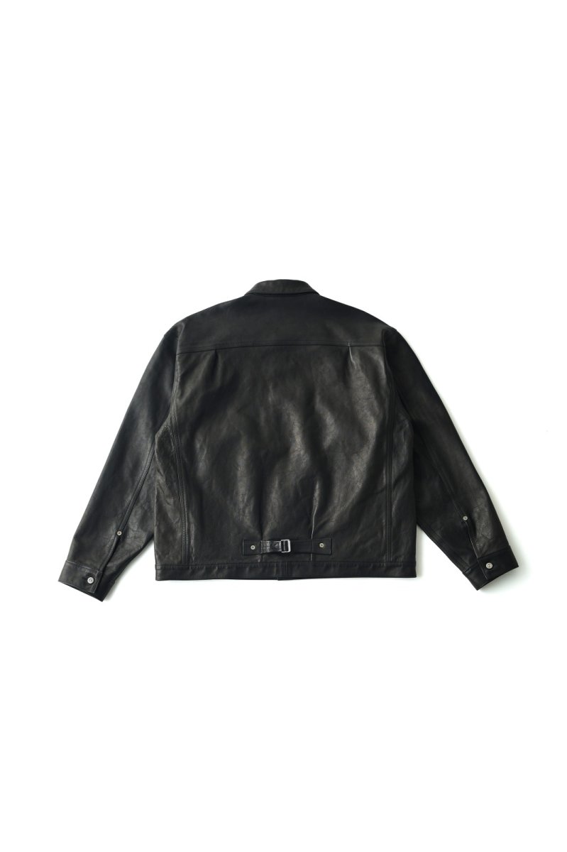 画像2: OLD JOE   PATINA HORSE-HIDE RIVETED JACKET (2)