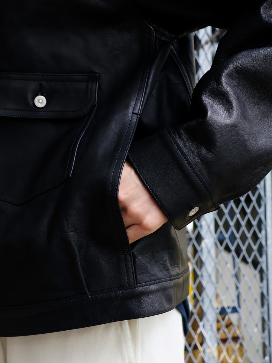画像6: OLD JOE   PATINA HORSE-HIDE RIVETED JACKET (6)