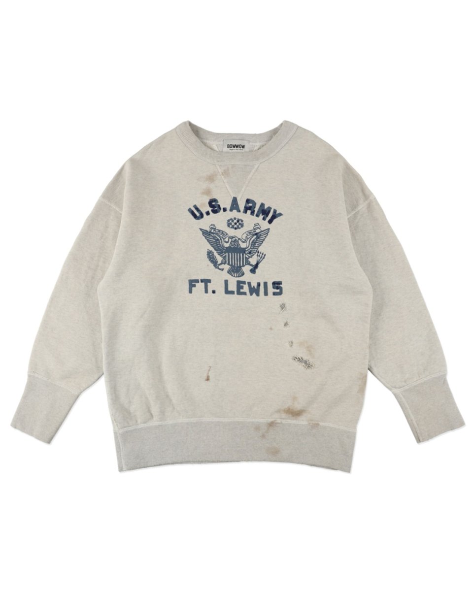 画像1: BOW WOW  REPAIRED DOUBLE V SWEATSHIRT - U.S.ARMY (1)
