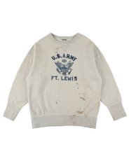 画像1: BOW WOW  REPAIRED DOUBLE V SWEATSHIRT - U.S.ARMY (1)