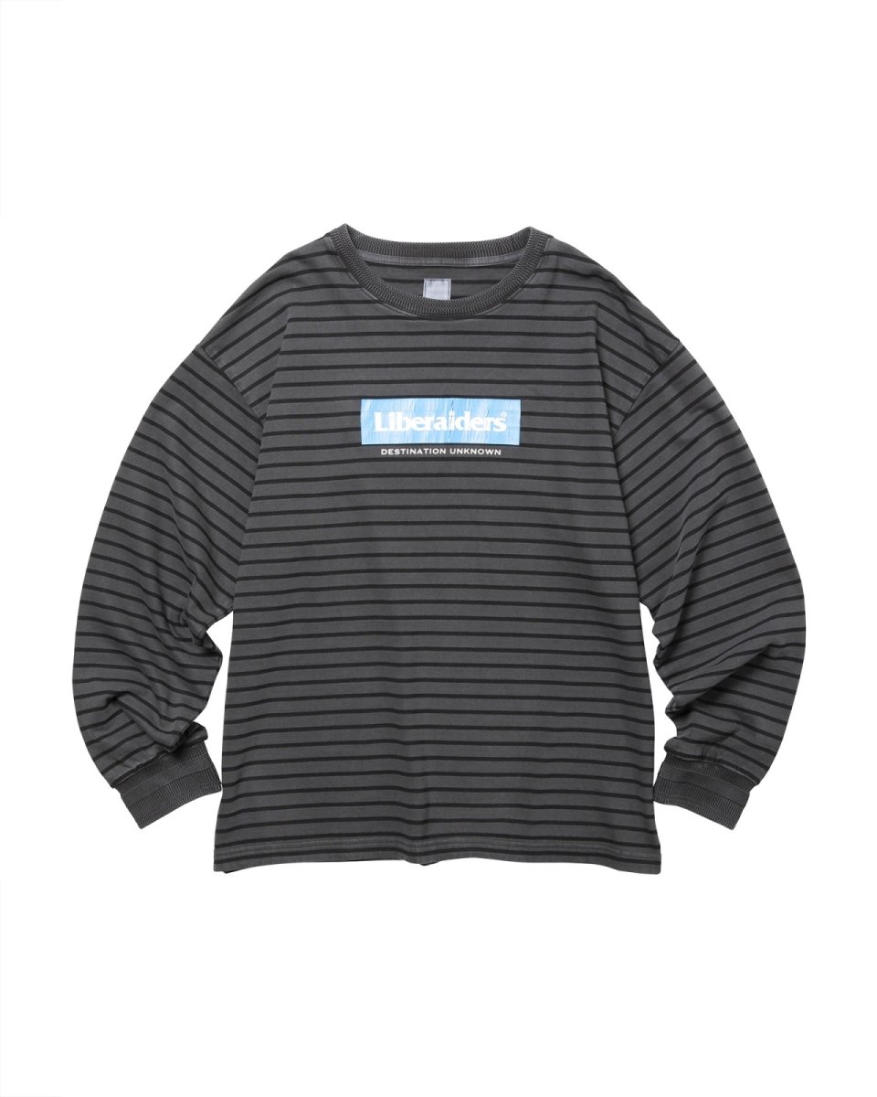 画像1: Liberaiders  GARMENT DYED STRIPED L/S SHIRT (1)