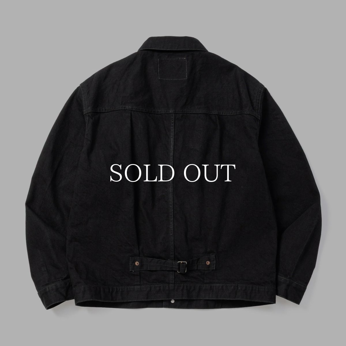 画像2: CALEE  1st TYPE BLACK DENIM JACKET (2)