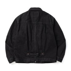 画像2: CALEE  1st TYPE BLACK DENIM JACKET (2)