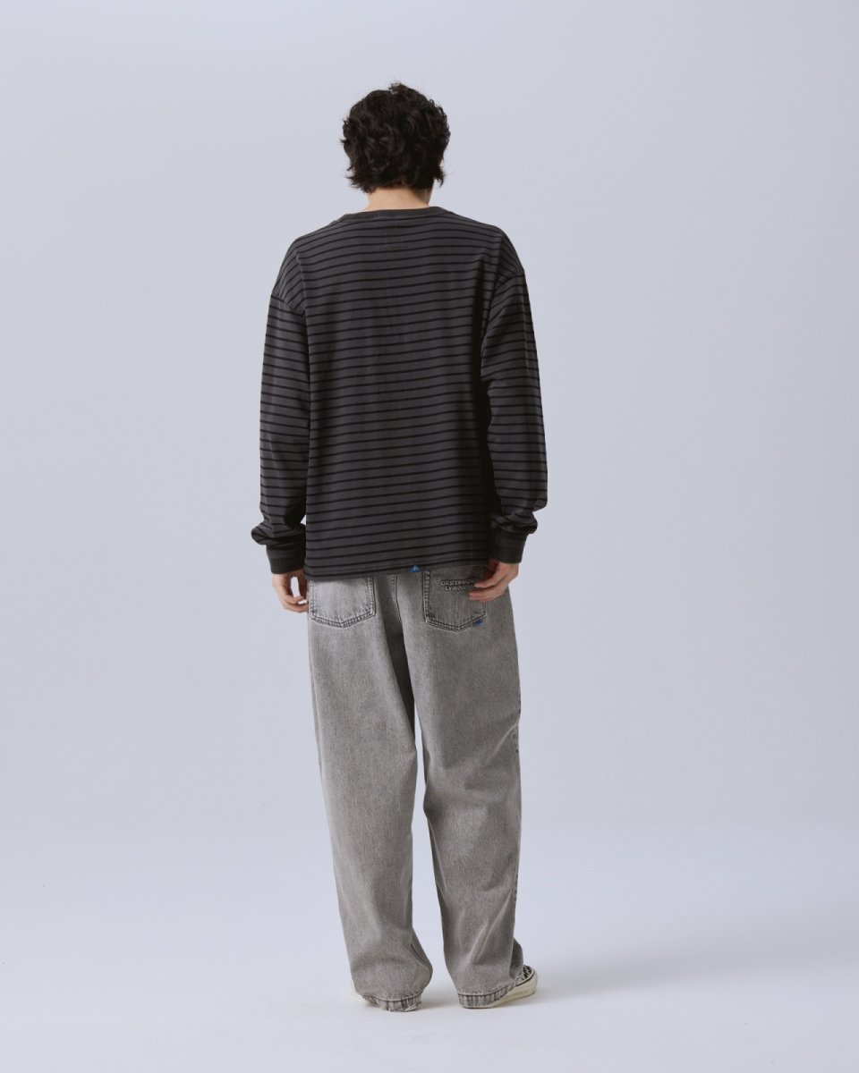 画像10: Liberaiders  GARMENT DYED STRIPED L/S SHIRT (10)