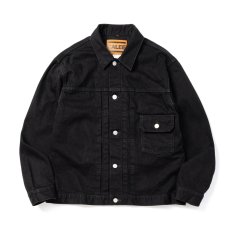 画像1: CALEE  1st TYPE BLACK DENIM JACKET (1)